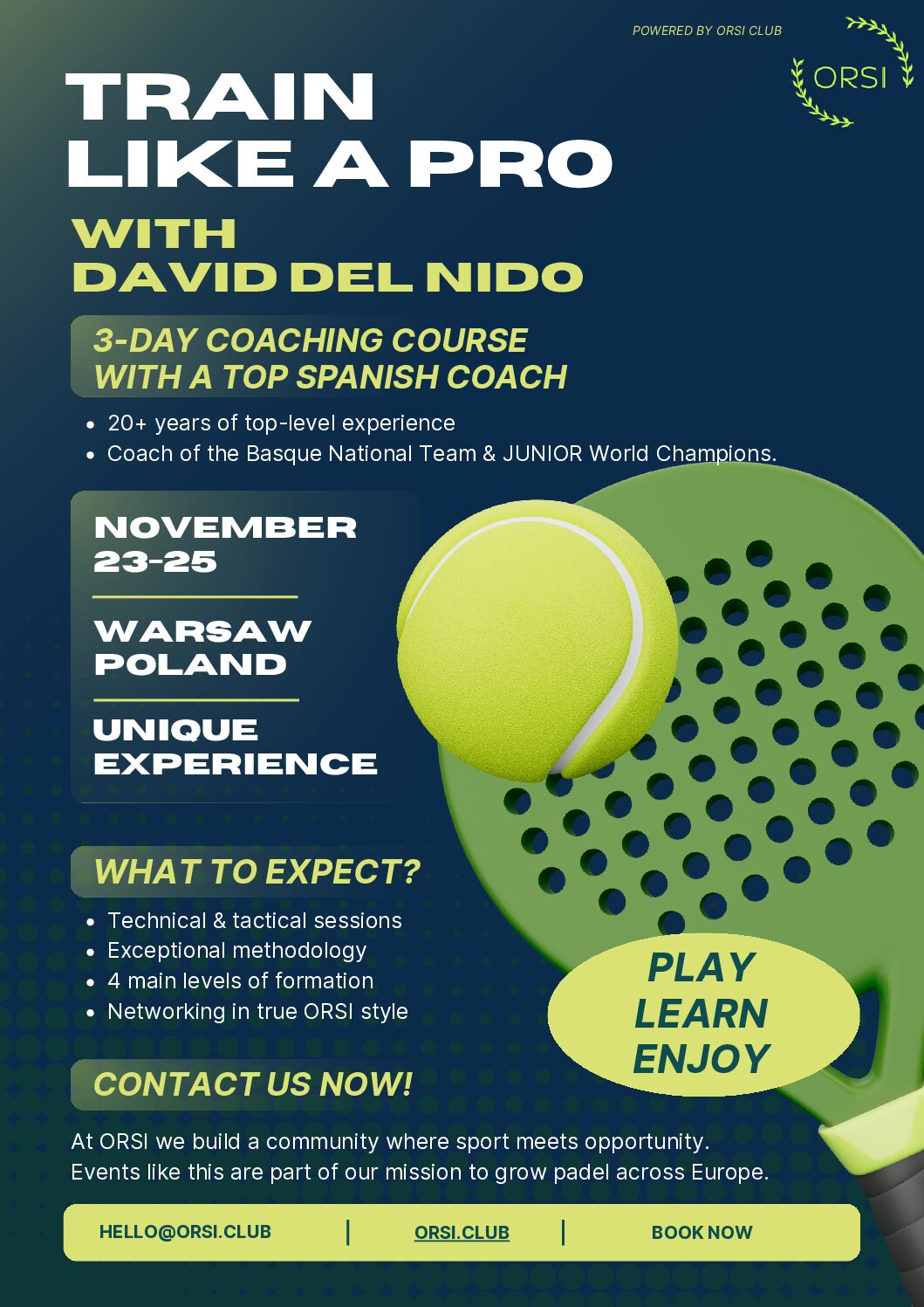 David Del Nido w Warszawie! TRAIN LIKE A PRO! 🥎